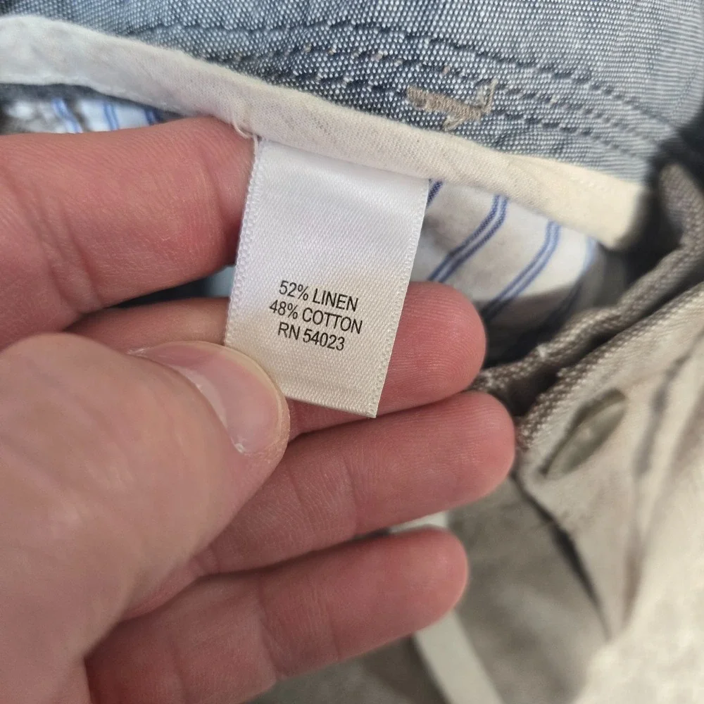 Banana Republic Pants Mens 32x32 Gray Linen Blend straight